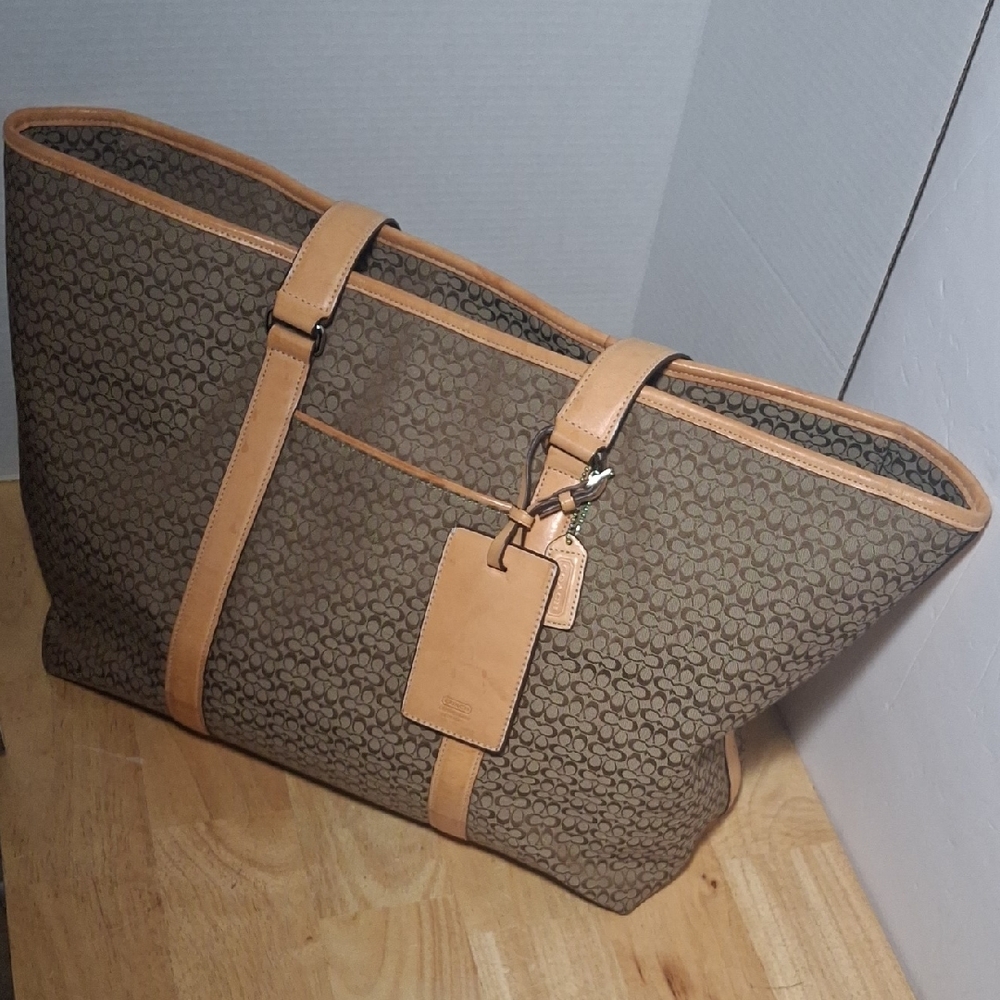 Coach Overnight Tote Bag.